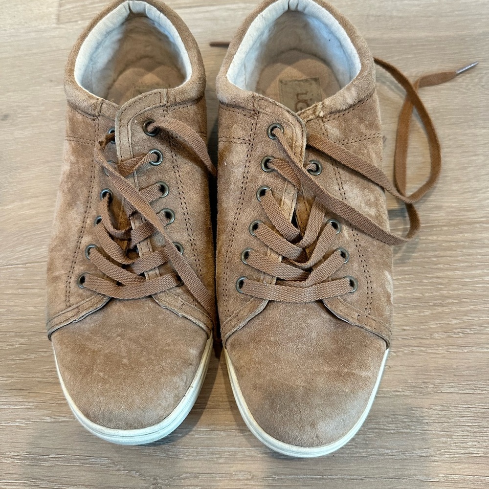 Ugg tan suede casual sport shoes